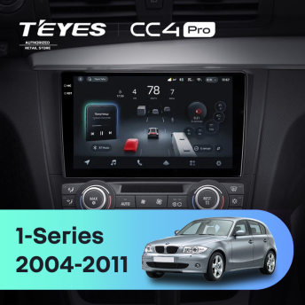 Штатная магнитола Teyes CC4 Pro 12/256 BMW 1 серия E88 E82 E81 E87 (2004-2011) F1