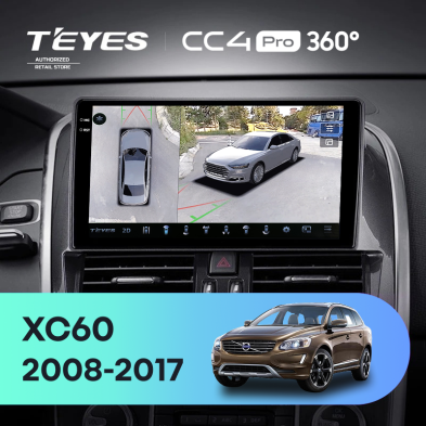 Штатная магнитола Teyes CC4 Pro 360 8/128 Volvo XC60 I 1 (2008-2017) Тип-A