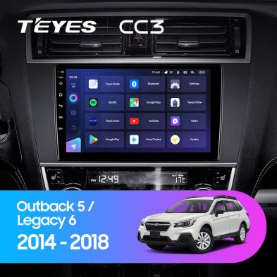 Штатная магнитола Teyes CC3 6/128 Subaru Legacy 6 (2014-2017)
