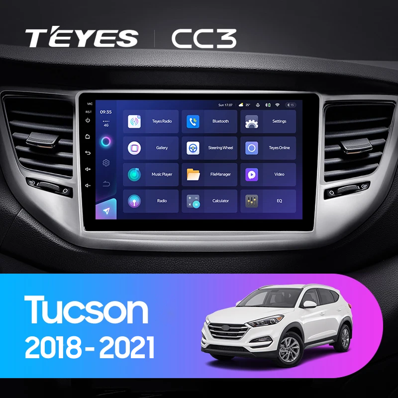 Штатная магнитола Teyes CC3 4/32 Hyundai Tucson (2018-2021)