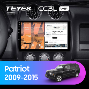 Штатная магнитола Teyes CC3L WiFi 2/32 Jeep Patriot (2009-2015)