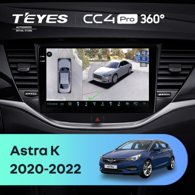 Штатная магнитола Teyes CC4 Pro 360 8/128 Opel Astra K (2020-2022) Тип-B