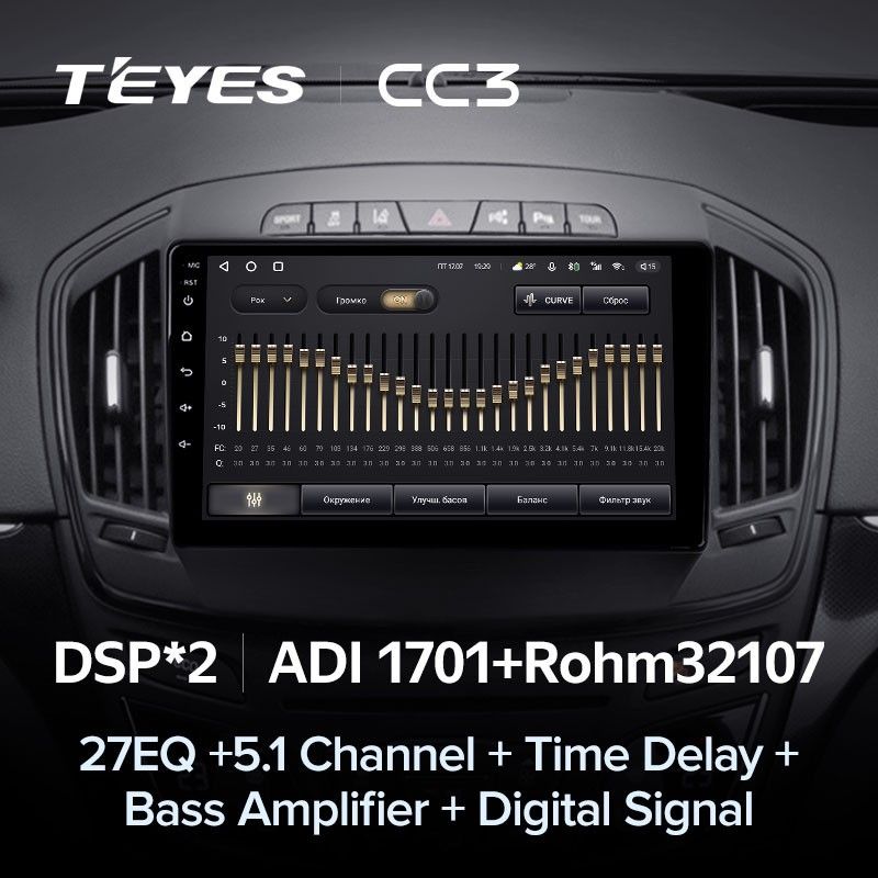 Штатная магнитола Teyes CC3 4/32 Buick Regal (2013-2017) Тип-A