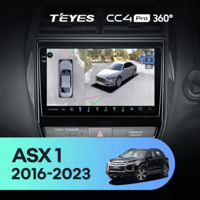 Штатная магнитола Teyes CC4 Pro 360 12/256 Mitsubishi ASX (2016-2023) Тип-A Правый руль