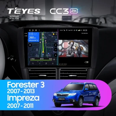 Штатная магнитола Teyes CC3 2K 360 6/128 Subaru Impreza GH GE (2007-2011)
