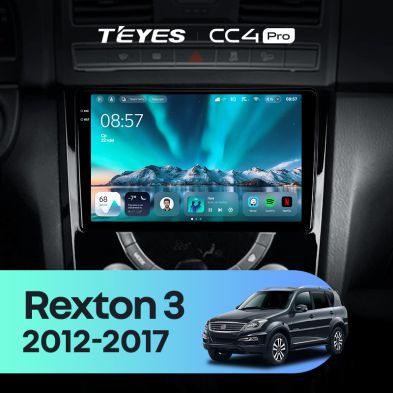 Штатная магнитола Teyes CC4 Pro 12/256 SsangYong Rexton Y290 3 (2012-2017)