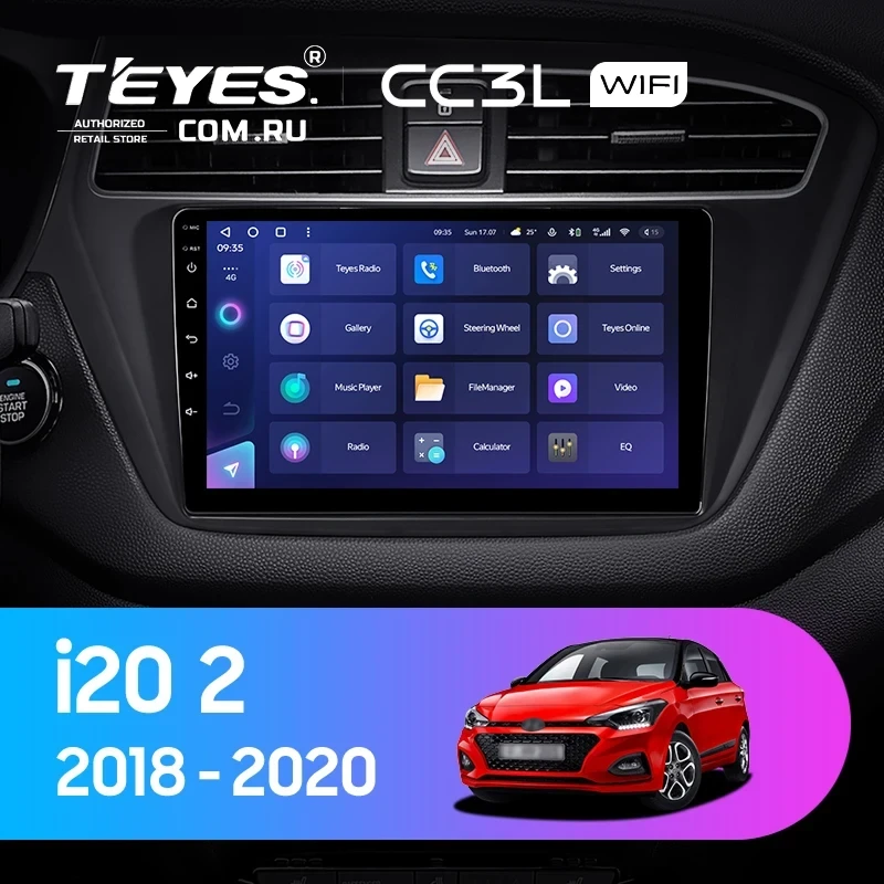 Штатная магнитола Teyes CC3L WiFi 2/32 Hyundai i20 2 GB (2018-2020)