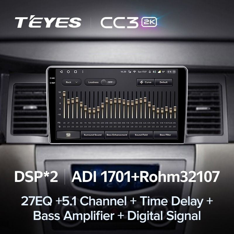 Штатная магнитола Teyes CC3 2K 6/128 Geely SC7 (2011-2015)