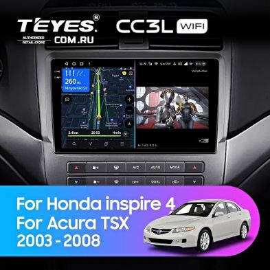 Штатная магнитола Teyes CC3L WiFi 2/32 Honda inspire 4 (2003-2007)