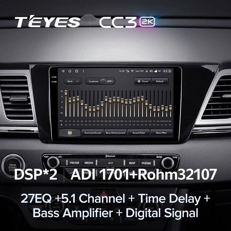 Штатная магнитола Teyes CC3 2K 4/32 Kia Niro DE (2016-2019)