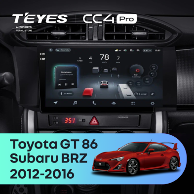 Штатная магнитола Teyes CC4 Pro 12/256 Subaru BRZ (2012-2016)