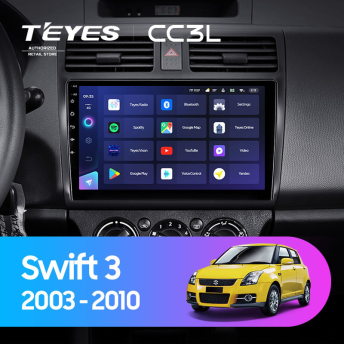 Штатная магнитола Teyes CC3L 4/64 Suzuki Swift 3 (2003-2010)