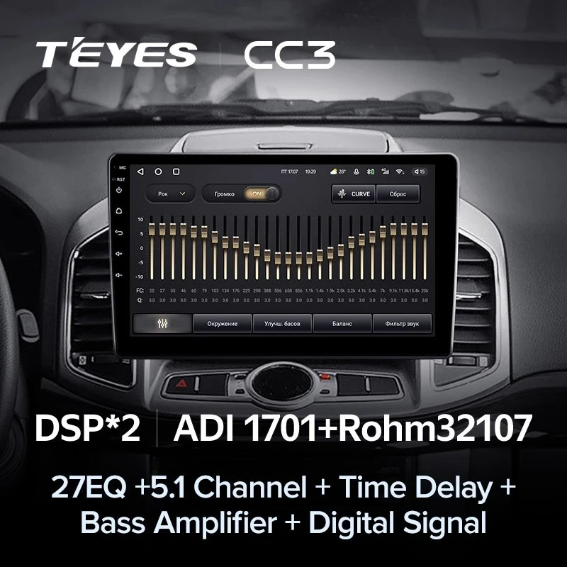 Штатная магнитола Teyes CC3 4/32 Chevrolet Captiva 1 (2011-2016) F2