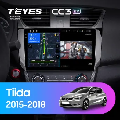 Штатная магнитола Teyes CC3 2K 6/128 Nissan Tiida C13 (2015-2018)