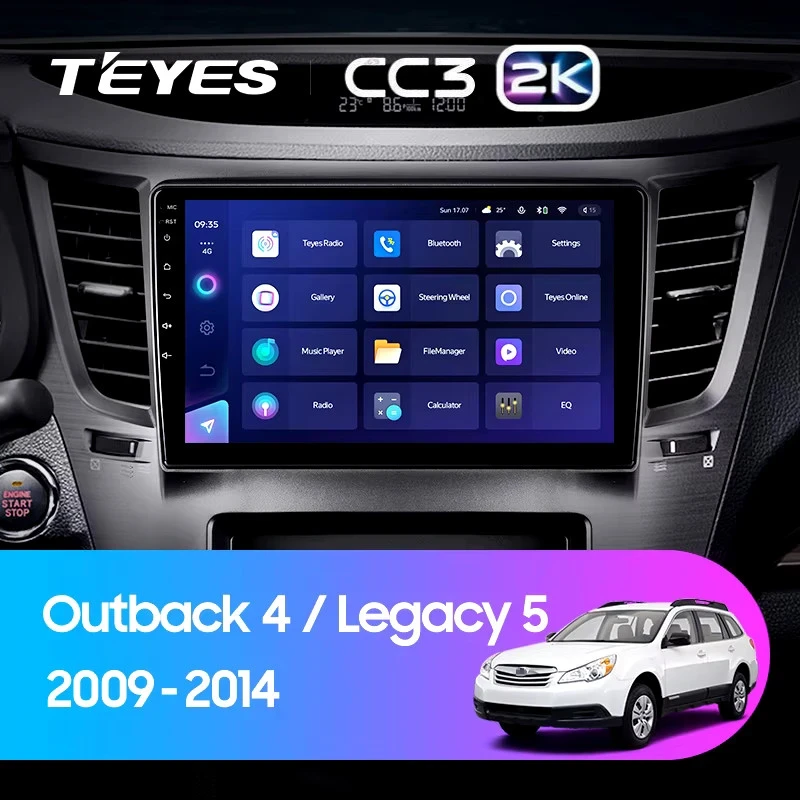 Штатная магнитола Teyes CC3 2K 360 6/128 Subaru Legacy 5 (2009-2014)