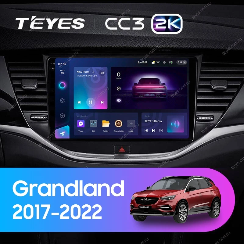 Штатная магнитола Teyes CC3 2K 6/128 Opel Grandland (2017-2022) Тип-A