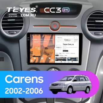 Штатная магнитола Teyes CC3 2K 360 6/128 Kia Carens 1 (2002-2006)
