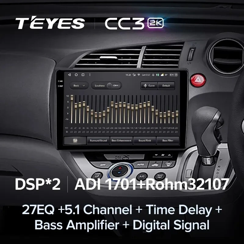 Штатная магнитола Teyes CC3 2K 360 6/128 Honda Stream 2 (2006-2014) Правый руль