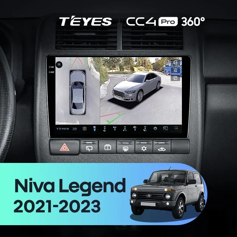 Штатная магнитола Teyes CC4 Pro 360 8/128 LADA Niva Legend (2021-2023)