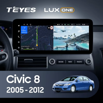Штатная магнитола Teyes LUX ONE 4/32 Honda Civic 8 FK FN FD (2005-2012)