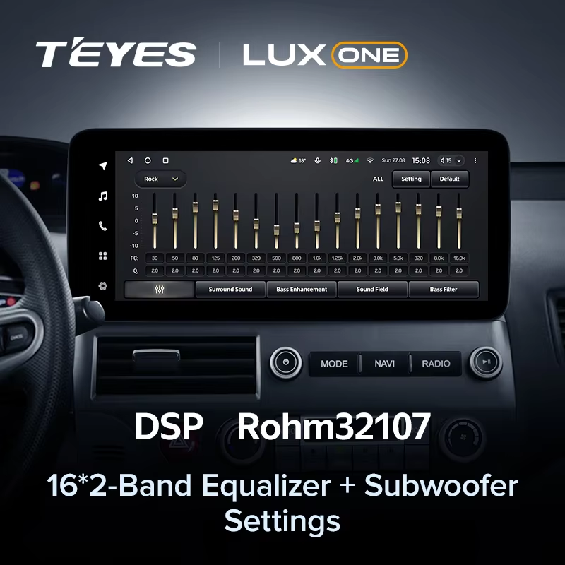 Штатная магнитола Teyes LUX ONE 4/32 Honda Civic 8 FK FN FD (2005-2012)