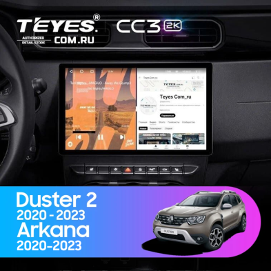Штатная магнитола Teyes CC3 2K 4/32 Renault Arkana (2020-2023) F1 (13")