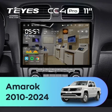 Штатная магнитола Teyes CC4 Pro 12/256 Volkswagen Amarok (2010-2024) (11")