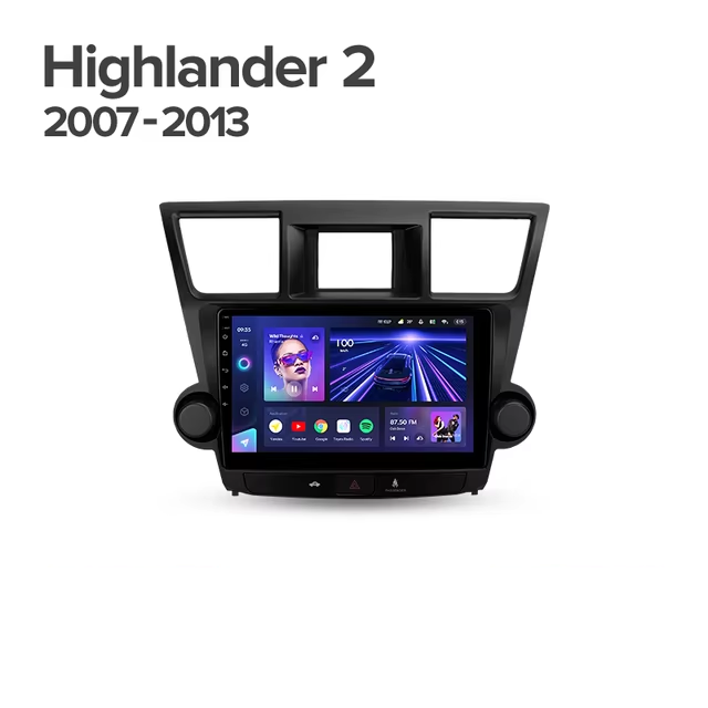 Штатная магнитола Teyes CC3 2K 4/32 Toyota Highlander 2 XU40 (2007-2013) F1 10"