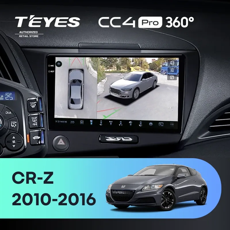 Штатная магнитола Teyes CC4 Pro 360 8/128 Honda CR-Z 1 (2010-2016)