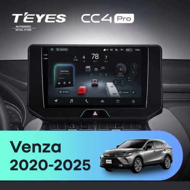 Штатная магнитола Teyes CC4 Pro 8/128 Toyota Venza (2020-2025)