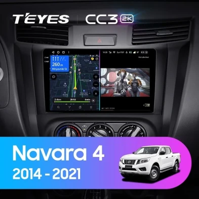 Штатная магнитола Teyes CC3 2K 4/32 Nissan Navara D23 IV (2014-2021) Тип-A