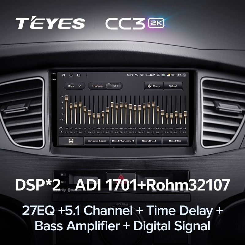 Штатная магнитола Teyes CC3 2K 6/128 Kia Cadenza K7 (2011-2012)