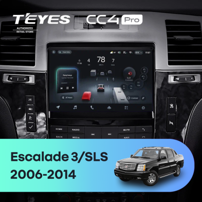 Штатная магнитола Teyes CC4 Pro 12/256 Cadillac Escalade 3 (GMT900) (2006-2014)
