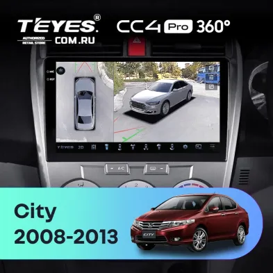 Штатная магнитола Teyes CC4 Pro 360 12/256 Honda City (2008-2013)