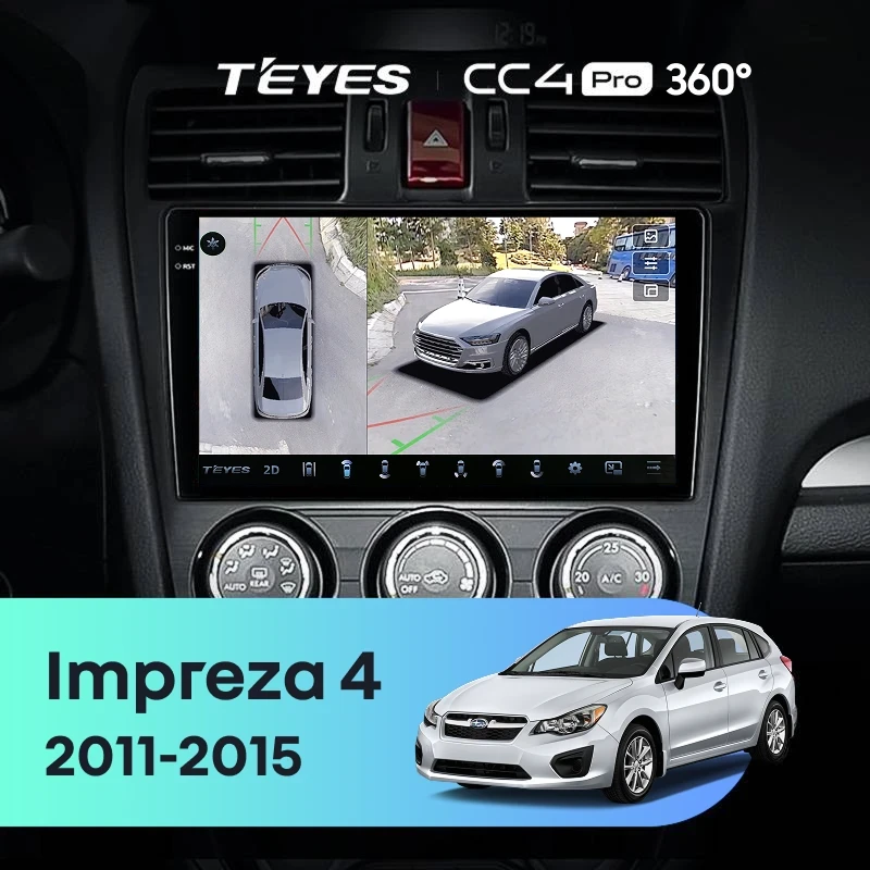 Штатная магнитола Teyes CC4 Pro 360 12/256 Subaru Impreza 4 (2011-2015) Тип-A