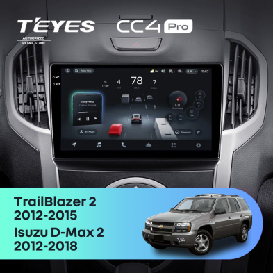 Штатная магнитола Teyes CC4 Pro 12/256 Isuzu D-Max 2 (2012-2018)