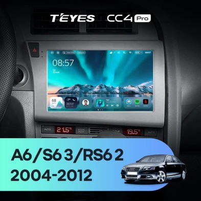 Штатная магнитола Teyes CC4 Pro 8/128 Audi A6 C6 (2004-2011)