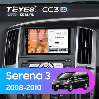 Штатная магнитола Teyes CC3 2K 6/128 Nissan Serena 3 C25 (2008-2010)