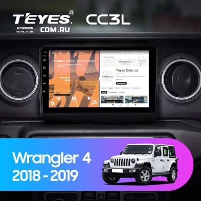 Штатная магнитола Teyes CC3L 4/64 Jeep Wrangler 4 JL (2018-2019)
