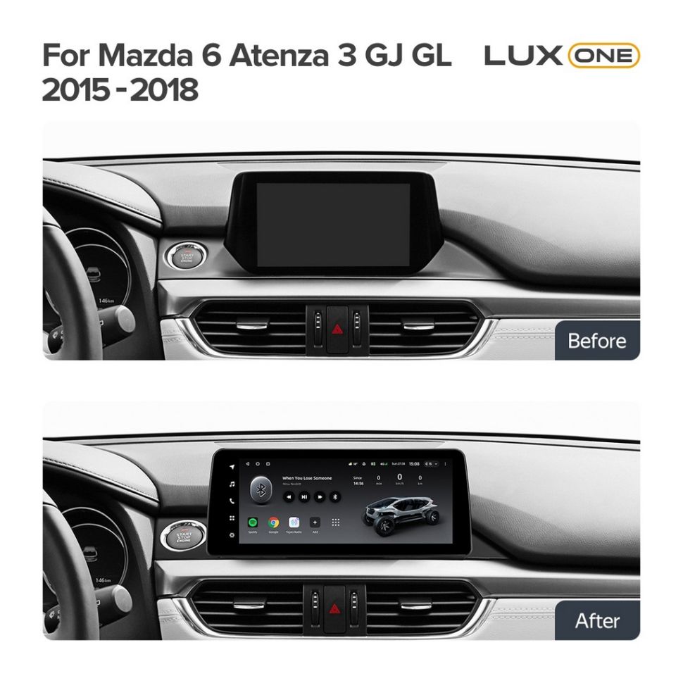 Переходная рамка Mazda 6 / Atenza 3 GJ GL (2015-2018) Тип-A (12,3")