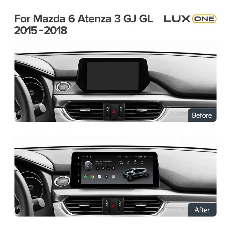 Переходная рамка Mazda 6 / Atenza 3 GJ GL (2015-2018) Тип-A (12,3")
