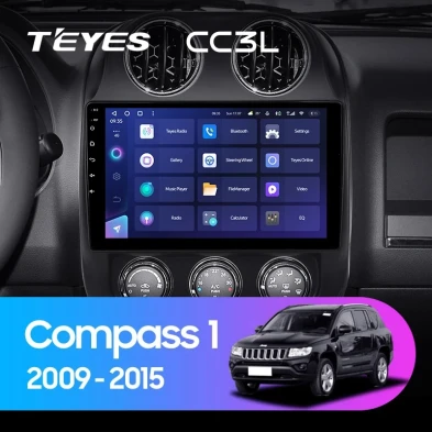 Штатная магнитола Teyes CC3L 4/64 Jeep Compass 1 MK (2009-2015)