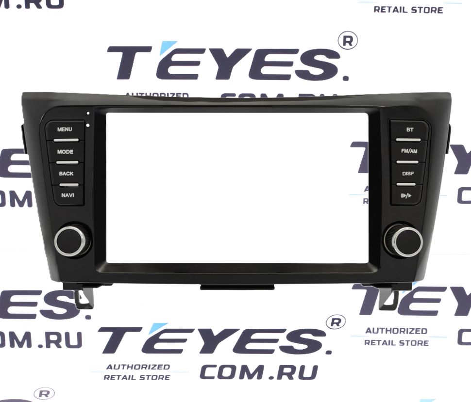 Переходная рамка Nissan X-Trail 3 T32 / Qashqai 2 J11 / Rogue 2 (2013-2021) (F4 - с кнопками) AB (9")