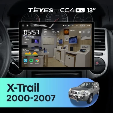 Штатная магнитола Teyes CC4 Pro 12/256 Nissan X-Trail T30 (2000-2007) F1 (13")