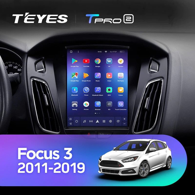 Штатная магнитола Tesla style Teyes TPRO 2 4/64 Ford Focus 3 Mk 3 (2011-2019)