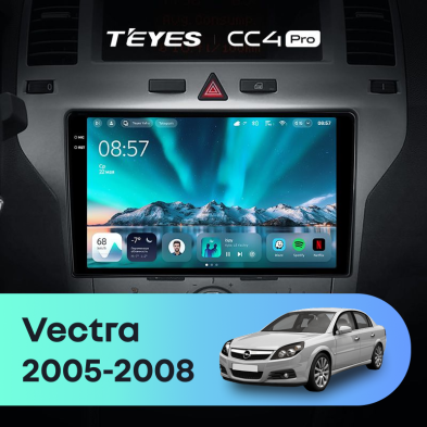 Штатная магнитола Teyes CC4 Pro 12/256 Opel Vectra (2005-2008) F2