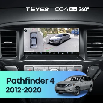 Штатная магнитола Teyes CC4 Pro 360 12/256 Nissan Pathfinder 4 R52 (2012-2020) F1