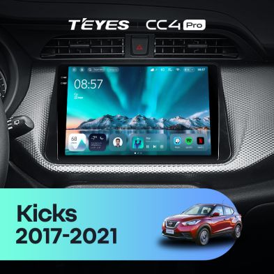 Штатная магнитола Teyes CC4 Pro 12/256 Nissan Kicks P15 (2017-2021)