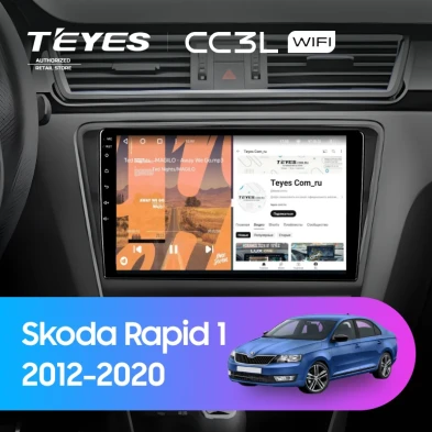 Штатная магнитола Teyes CC3L WiFi 2/32 Skoda Rapid 1 (2012-2020) F2